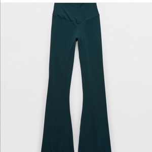 Aerie high waisted cross over flare leggings